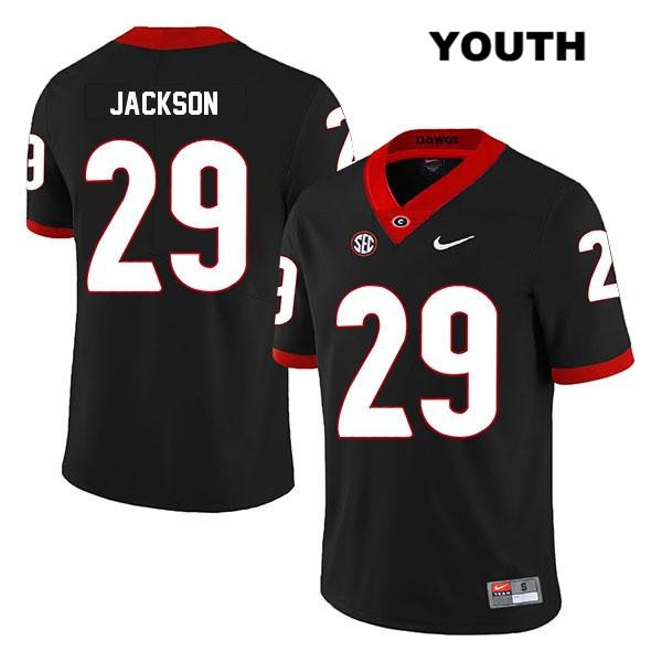 Georgia Bulldogs Youth Darius Jackson #29 NCAA Legend Authentic Black Nike Stitched College Football Jersey CXC4556QO